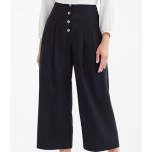 VETTA Refined Capsule Button Fly Culottes